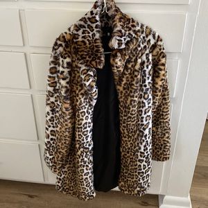 Mid length leopard jacket